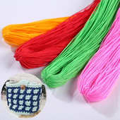 Raznobojni tanki svileni satenski najlonski konop, pleteni kabel, šuplja poliesterska pređa za izradu narukvica s kineskim čvorom
