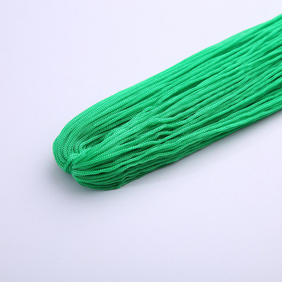 Raznobojni tanki svileni satenski najlonski konop, pleteni kabel, šuplja poliesterska pređa za izradu narukvica s kineskim čvorom