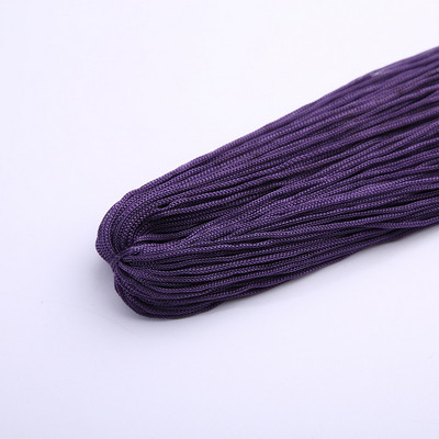 Raznobojni tanki svileni satenski najlonski konop, pleteni kabel, šuplja poliesterska pređa za izradu narukvica s kineskim čvorom