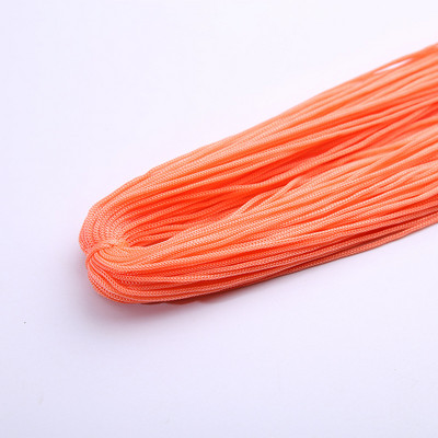 Raznobojni tanki svileni satenski najlonski konop, pleteni kabel, šuplja poliesterska pređa za izradu narukvica s kineskim čvorom