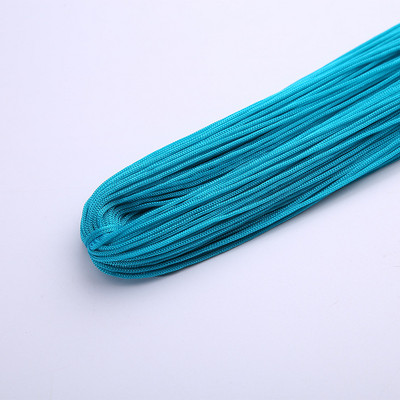 Raznobojni tanki svileni satenski najlonski konop, pleteni kabel, šuplja poliesterska pređa za izradu narukvica s kineskim čvorom