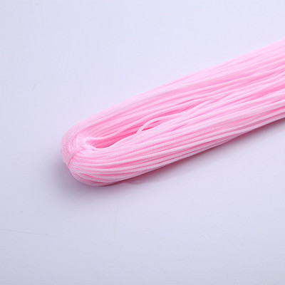 Raznobojni tanki svileni satenski najlonski konop, pleteni kabel, šuplja poliesterska pređa za izradu narukvica s kineskim čvorom