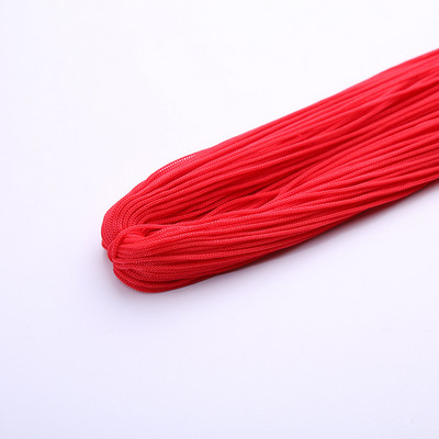 Raznobojni tanki svileni satenski najlonski konop, pleteni kabel, šuplja poliesterska pređa za izradu narukvica s kineskim čvorom