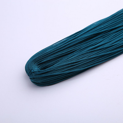 Raznobojni tanki svileni satenski najlonski konop, pleteni kabel, šuplja poliesterska pređa za izradu narukvica s kineskim čvorom