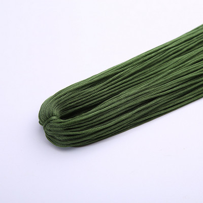 Raznobojni tanki svileni satenski najlonski konop, pleteni kabel, šuplja poliesterska pređa za izradu narukvica s kineskim čvorom