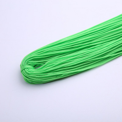 Raznobojni tanki svileni satenski najlonski konop, pleteni kabel, šuplja poliesterska pređa za izradu narukvica s kineskim čvorom