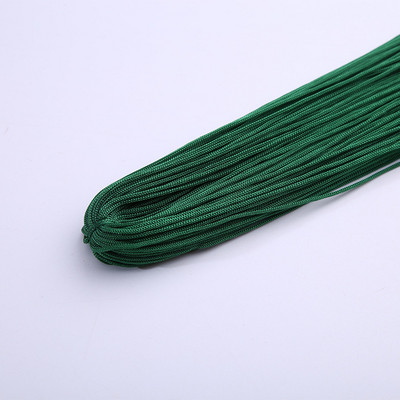 Raznobojni tanki svileni satenski najlonski konop, pleteni kabel, šuplja poliesterska pređa za izradu narukvica s kineskim čvorom