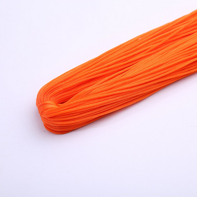 Raznobojni tanki svileni satenski najlonski konop, pleteni kabel, šuplja poliesterska pređa za izradu narukvica s kineskim čvorom