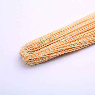 Raznobojni tanki svileni satenski najlonski konop, pleteni kabel, šuplja poliesterska pređa za izradu narukvica s kineskim čvorom