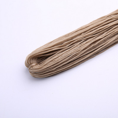 Raznobojni tanki svileni satenski najlonski konop, pleteni kabel, šuplja poliesterska pređa za izradu narukvica s kineskim čvorom