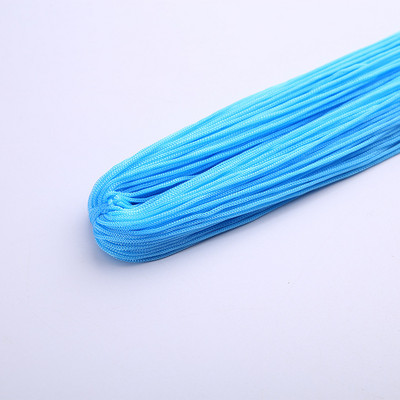 Raznobojni tanki svileni satenski najlonski konop, pleteni kabel, šuplja poliesterska pređa za izradu narukvica s kineskim čvorom