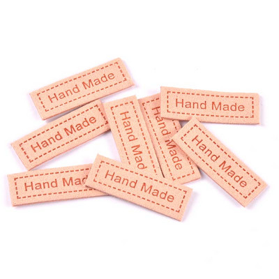 20 ks ručne vyrobených vzorovaných štítkov na oblečenie z vláknitých vlákien, reliéfnych štítkov, DIY vlajkových štítkov na odevy, šijacie príslušenstvo 12x35mm cp3034