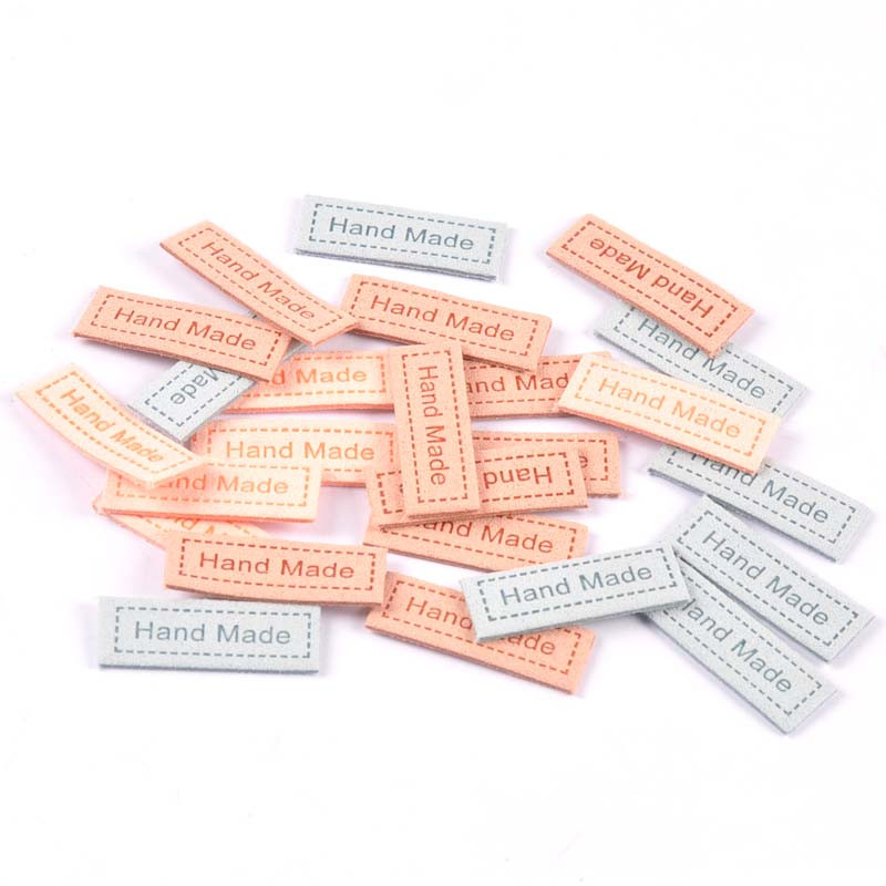 20 ks ručne vyrobených vzorovaných štítkov na oblečenie z vláknitých vlákien, reliéfnych štítkov, DIY vlajkových štítkov na odevy, šijacie príslušenstvo 12x35mm cp3034