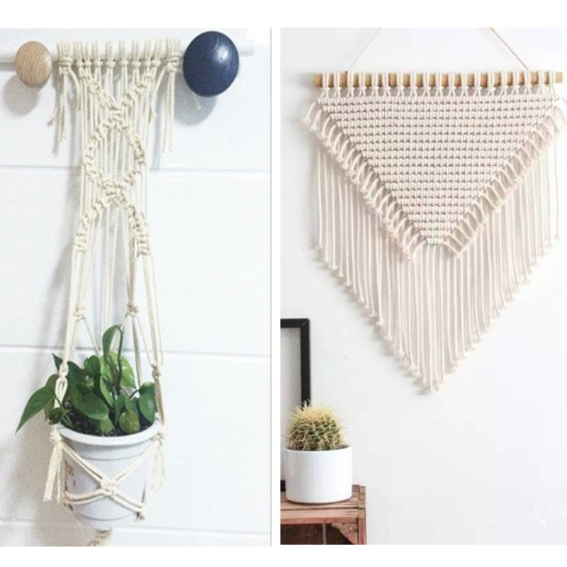 10 méteres 1,5 mm-es 2 mm-es 2,5 mm-es 3 mm-es 3,5 mm-es 4 mm-es pamut kötél nyersfehér makramé zsinórral fonott barkácsolás, kézzel készített dekorációs húzózsinór kellékek