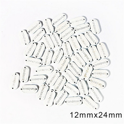 50 komada 2 rupe Geometrijski drveni gumbi sa znakovima prikladni za šivanje i albume DIY šeširi Torbe za odjeću Dodaci za šivanje