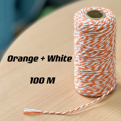 2 mm Macrame pamučni kabel Konop od jute Konop Makrame konop za pakiranje darova Zidni božićni ukrasi za vjenčanje