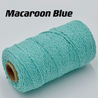 2 mm Macrame pamučni kabel Konop od jute Konop Makrame konop za pakiranje darova Zidni božićni ukrasi za vjenčanje