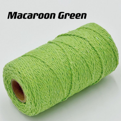 2 mm Macrame pamučni kabel Konop od jute Konop Makrame konop za pakiranje darova Zidni božićni ukrasi za vjenčanje