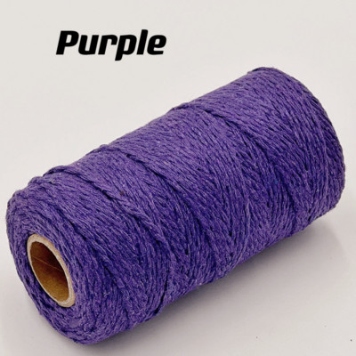 2 mm Macrame pamučni kabel Konop od jute Konop Makrame konop za pakiranje darova Zidni božićni ukrasi za vjenčanje