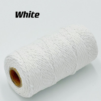 2 mm Macrame pamučni kabel Konop od jute Konop Makrame konop za pakiranje darova Zidni božićni ukrasi za vjenčanje