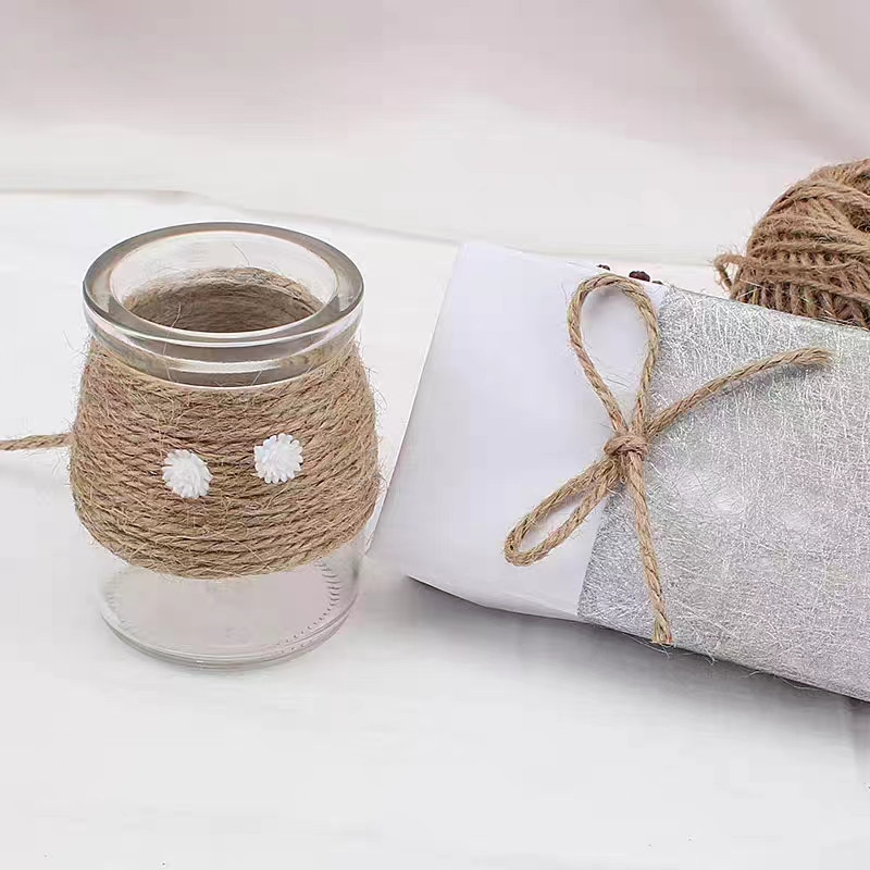 2 mm Macrame pamučni kabel Konop od jute Konop Makrame konop za pakiranje darova Zidni božićni ukrasi za vjenčanje