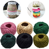 30 m/rola 2 mm Konop od jute Konopljina vrpca Rustikalno zamatanje vjenčanih darova Potrepštine Pakiranje Konopci Konopci Scrapbooking DIY rukotvorine