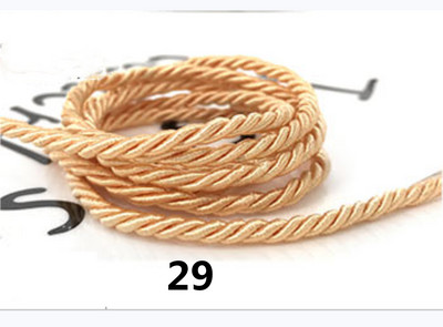 5 meetrit 3 mm värvi Kolmeharuline köis Polüpropüleenist köis Kodukaunistuse tarvikud Käevõru jaoks Rustikaalne kodukaunistus