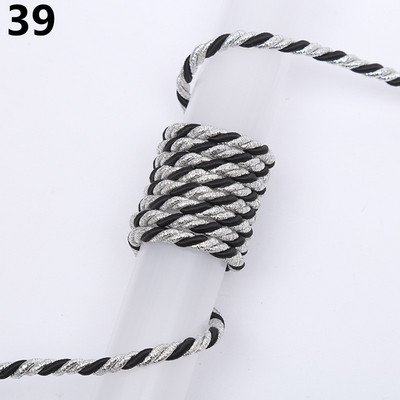 5 meetrit 3 mm värvi Kolmeharuline köis Polüpropüleenist köis Kodukaunistuse tarvikud Käevõru jaoks Rustikaalne kodukaunistus