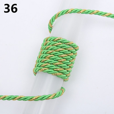 5 meetrit 3 mm värvi Kolmeharuline köis Polüpropüleenist köis Kodukaunistuse tarvikud Käevõru jaoks Rustikaalne kodukaunistus