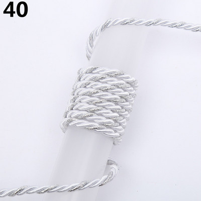 5 meetrit 3 mm värvi Kolmeharuline köis Polüpropüleenist köis Kodukaunistuse tarvikud Käevõru jaoks Rustikaalne kodukaunistus