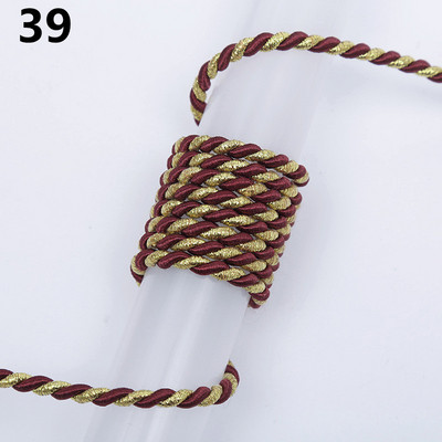 5 meetrit 3 mm värvi Kolmeharuline köis Polüpropüleenist köis Kodukaunistuse tarvikud Käevõru jaoks Rustikaalne kodukaunistus