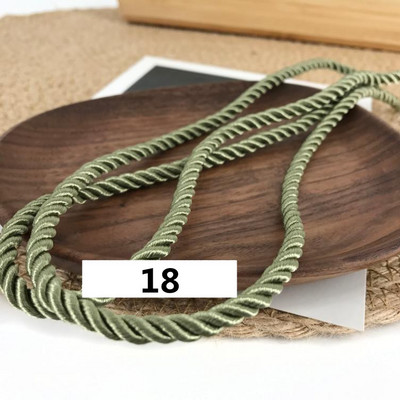 5 meetrit 3 mm värvi Kolmeharuline köis Polüpropüleenist köis Kodukaunistuse tarvikud Käevõru jaoks Rustikaalne kodukaunistus