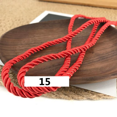 5 meetrit 3 mm värvi Kolmeharuline köis Polüpropüleenist köis Kodukaunistuse tarvikud Käevõru jaoks Rustikaalne kodukaunistus