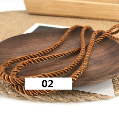 5 meetrit 3 mm värvi Kolmeharuline köis Polüpropüleenist köis Kodukaunistuse tarvikud Käevõru jaoks Rustikaalne kodukaunistus