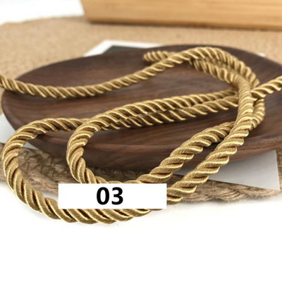 5 meetrit 3 mm värvi Kolmeharuline köis Polüpropüleenist köis Kodukaunistuse tarvikud Käevõru jaoks Rustikaalne kodukaunistus