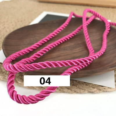 5 meetrit 3 mm värvi Kolmeharuline köis Polüpropüleenist köis Kodukaunistuse tarvikud Käevõru jaoks Rustikaalne kodukaunistus