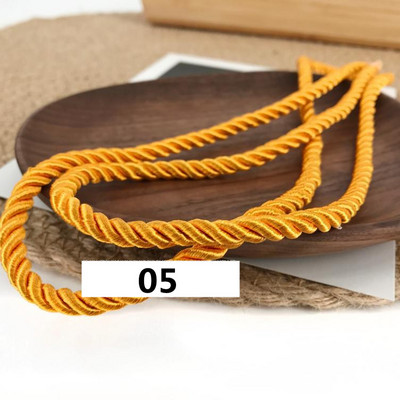 5 meetrit 3 mm värvi Kolmeharuline köis Polüpropüleenist köis Kodukaunistuse tarvikud Käevõru jaoks Rustikaalne kodukaunistus