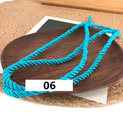 5 meetrit 3 mm värvi Kolmeharuline köis Polüpropüleenist köis Kodukaunistuse tarvikud Käevõru jaoks Rustikaalne kodukaunistus