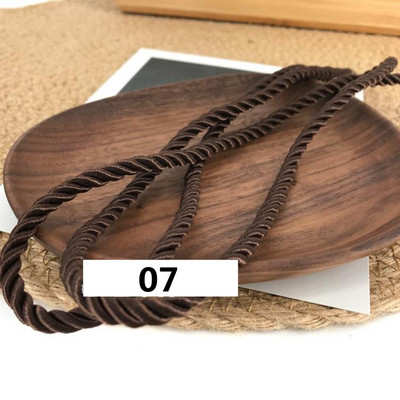 5 meetrit 3 mm värvi Kolmeharuline köis Polüpropüleenist köis Kodukaunistuse tarvikud Käevõru jaoks Rustikaalne kodukaunistus