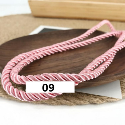 5 meetrit 3 mm värvi Kolmeharuline köis Polüpropüleenist köis Kodukaunistuse tarvikud Käevõru jaoks Rustikaalne kodukaunistus