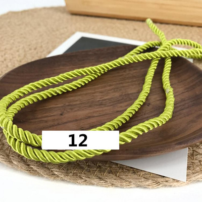 5 meetrit 3 mm värvi Kolmeharuline köis Polüpropüleenist köis Kodukaunistuse tarvikud Käevõru jaoks Rustikaalne kodukaunistus