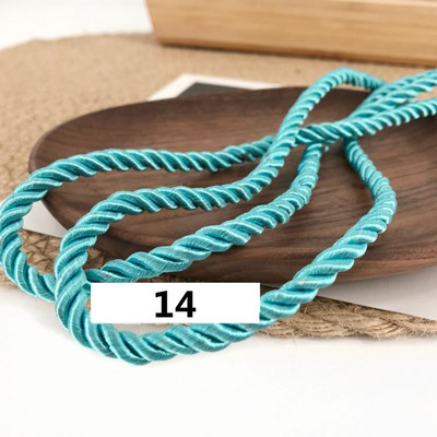 5 meetrit 3 mm värvi Kolmeharuline köis Polüpropüleenist köis Kodukaunistuse tarvikud Käevõru jaoks Rustikaalne kodukaunistus