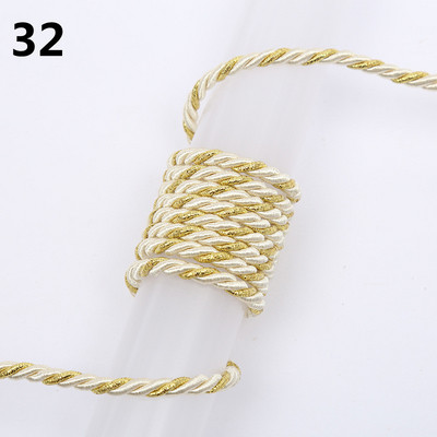 5 meetrit 3 mm värvi Kolmeharuline köis Polüpropüleenist köis Kodukaunistuse tarvikud Käevõru jaoks Rustikaalne kodukaunistus