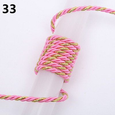 5 meetrit 3 mm värvi Kolmeharuline köis Polüpropüleenist köis Kodukaunistuse tarvikud Käevõru jaoks Rustikaalne kodukaunistus