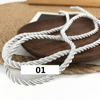 5 meetrit 3 mm värvi Kolmeharuline köis Polüpropüleenist köis Kodukaunistuse tarvikud Käevõru jaoks Rustikaalne kodukaunistus