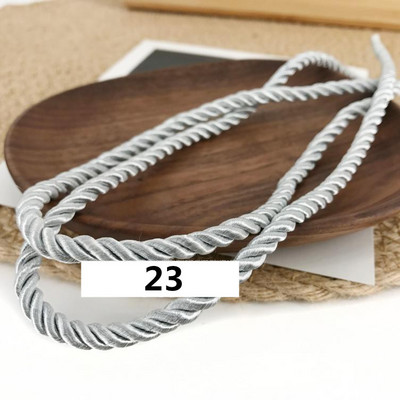 5 meetrit 3 mm värvi Kolmeharuline köis Polüpropüleenist köis Kodukaunistuse tarvikud Käevõru jaoks Rustikaalne kodukaunistus