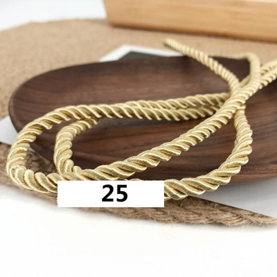 5 meetrit 3 mm värvi Kolmeharuline köis Polüpropüleenist köis Kodukaunistuse tarvikud Käevõru jaoks Rustikaalne kodukaunistus