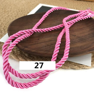 5 meetrit 3 mm värvi Kolmeharuline köis Polüpropüleenist köis Kodukaunistuse tarvikud Käevõru jaoks Rustikaalne kodukaunistus