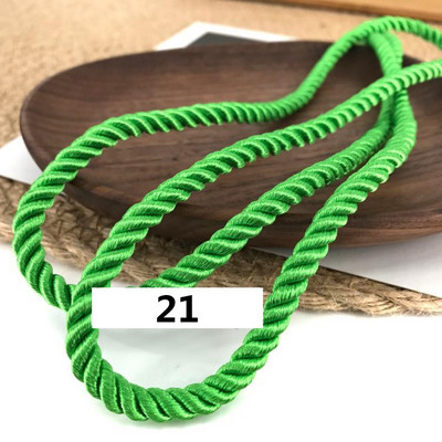 5 meetrit 3 mm värvi Kolmeharuline köis Polüpropüleenist köis Kodukaunistuse tarvikud Käevõru jaoks Rustikaalne kodukaunistus