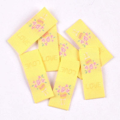 50 db Kastély/Léggömb/Szerelem hímzés Mosható ápolási címke varráshoz Kiegészítők Ruhatáskák Kézzel készített kellékek Ruhacímke C3501